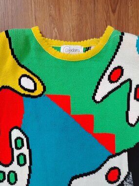 Vintage Cedars Abstract Geometric Crewneck Sweater